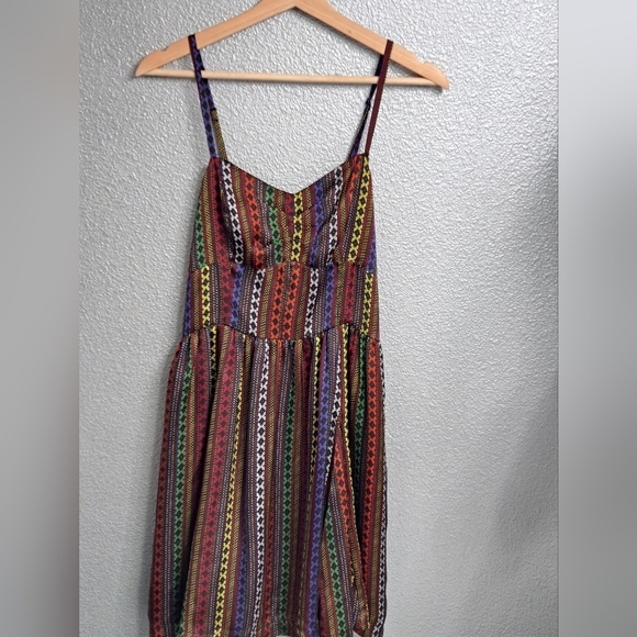 Jack Striped Dress With A Sweetheart Neckline  Size M - Picture 7 of 13